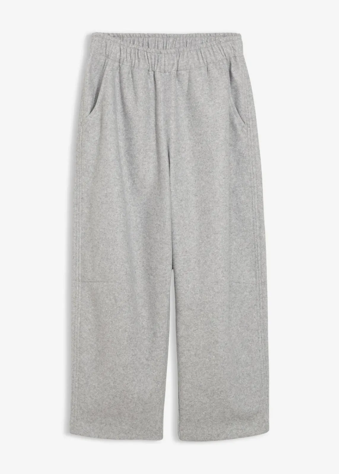 bonprix Bekleidung·Kleider|Zweiteiler & Sets|Barrelhose in Wolloptik schattengrau meliert