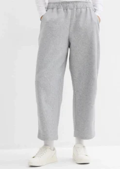 bonprix Bekleidung·Kleider|Zweiteiler & Sets|Barrelhose in Wolloptik schattengrau meliert