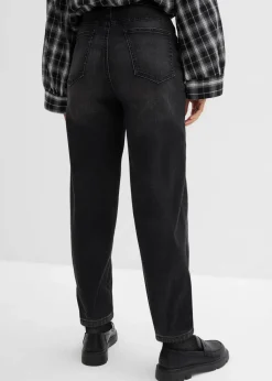 Barrel-Jeans, High Waist, Bio-Baumwolle|bonprix Discount