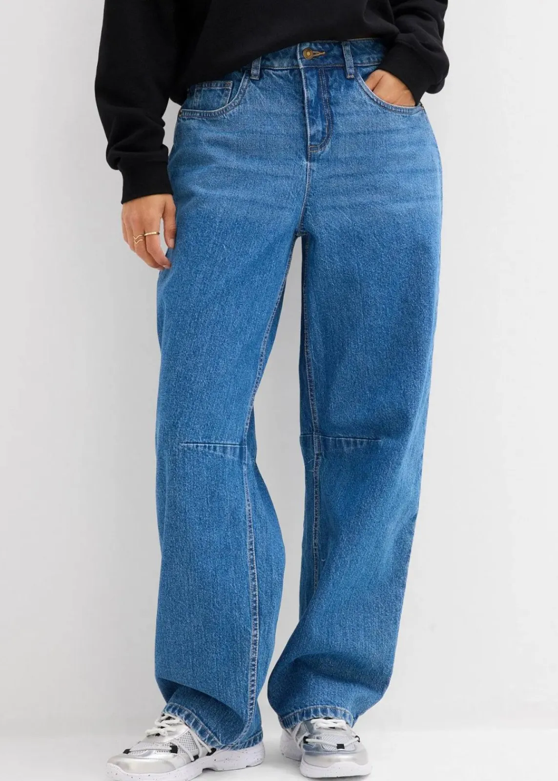 Barrel-Jeans Mid Waist|bonprix Outlet
