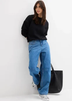 Barrel-Jeans Mid Waist|bonprix Outlet