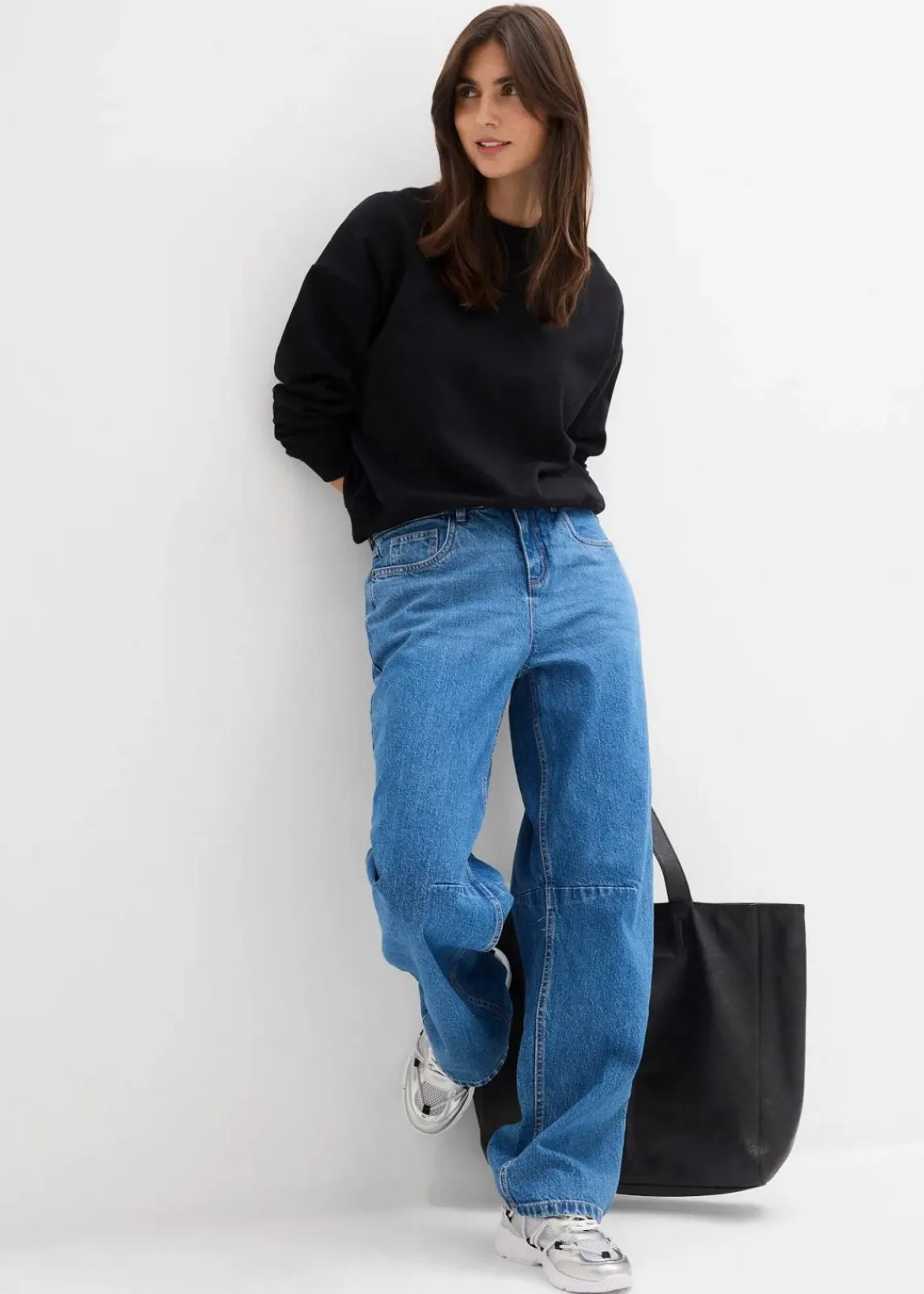 Barrel-Jeans Mid Waist|bonprix Outlet