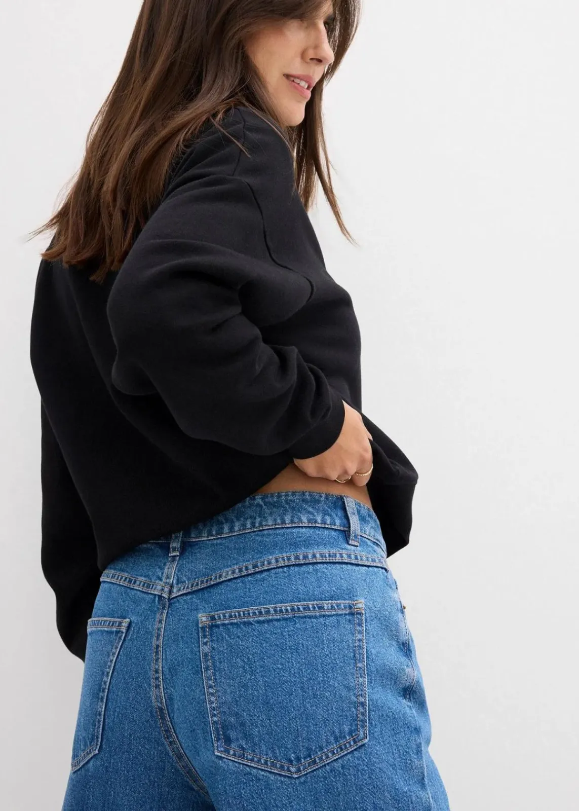 Barrel-Jeans Mid Waist|bonprix Outlet