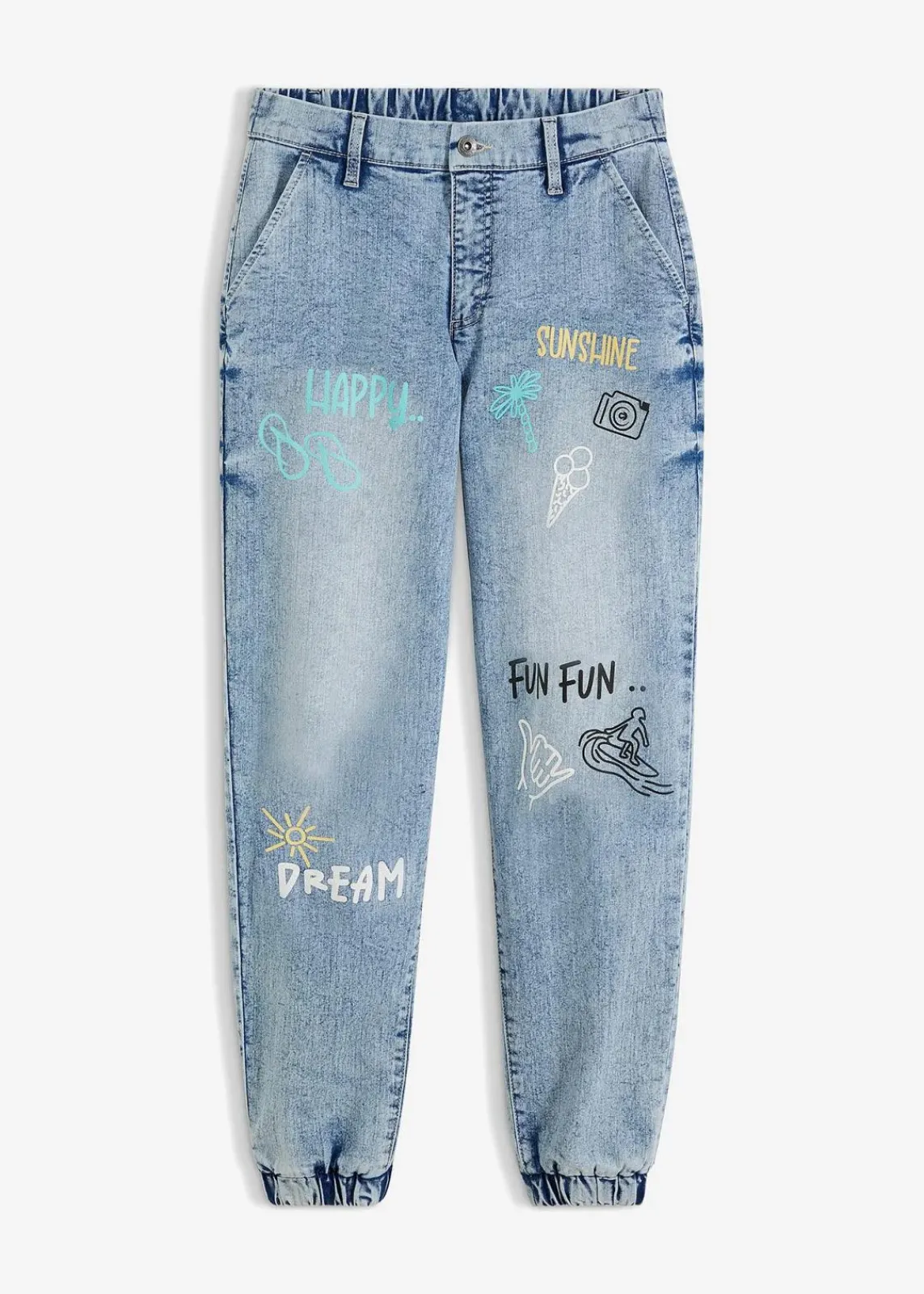 Barrel-Jeans, Mid Waist, Bequembund|bonprix Clearance