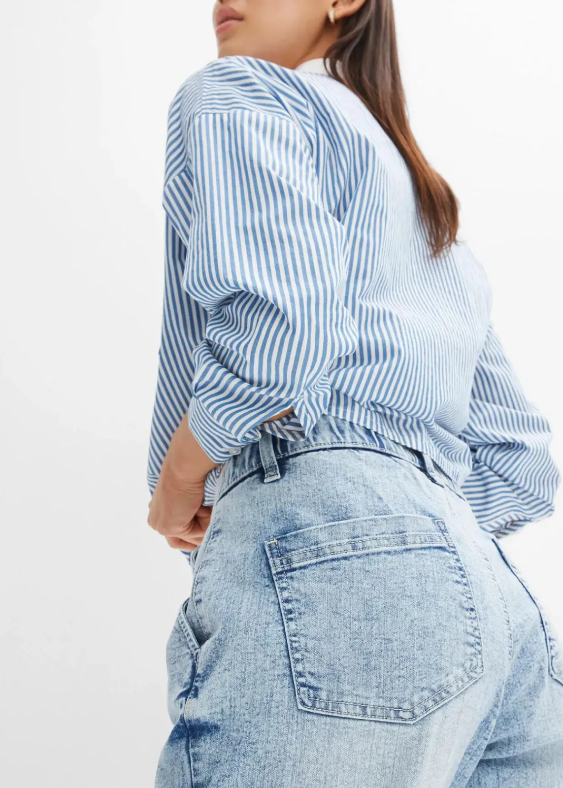 Barrel-Jeans, Mid Waist, Bequembund|bonprix Clearance