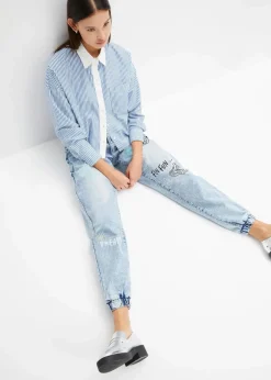 Barrel-Jeans, Mid Waist, Bequembund|bonprix Clearance