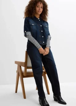 Barrel-Jeans, Mid Waist, Stretch|bonprix