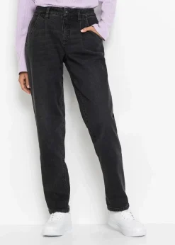 Barrel-Jeans, Mid Waist, Stretch|bonprix Sale