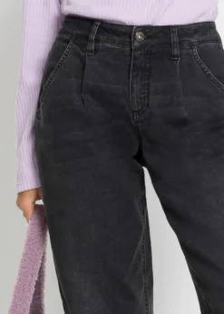 Barrel-Jeans, Mid Waist, Stretch|bonprix Sale