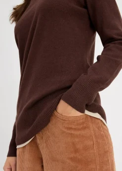 Basic Pullover mit recycelter Baumwolle|bonprix Online