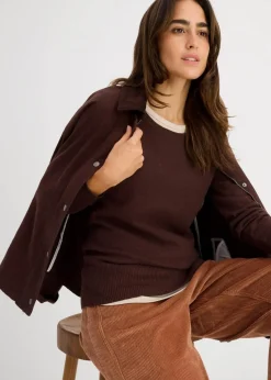 Basic Pullover mit recycelter Baumwolle|bonprix Online