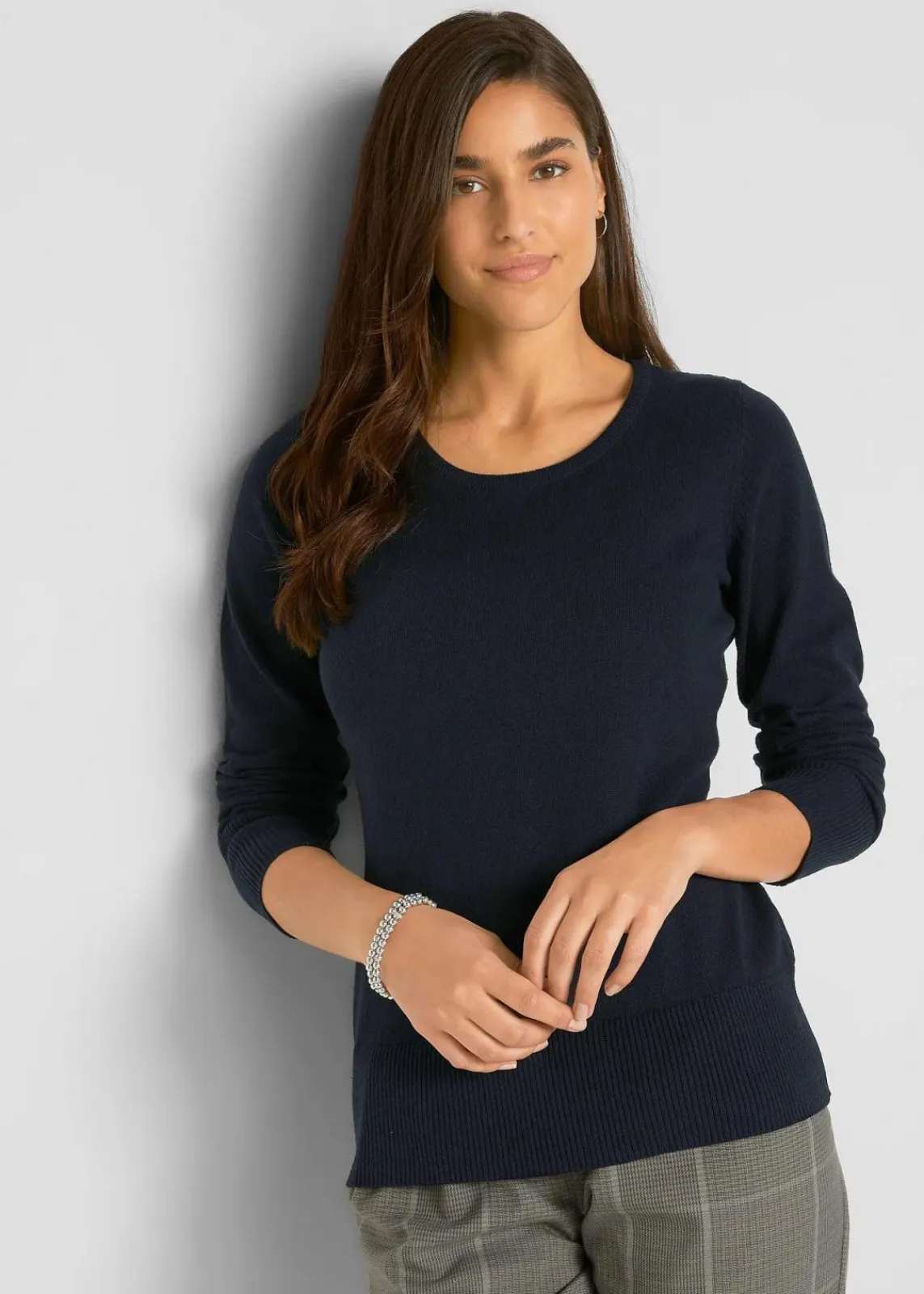 Basic Pullover mit recycelter Baumwolle|bonprix Clearance