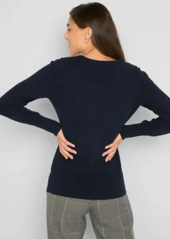 Basic Pullover mit recycelter Baumwolle|bonprix Clearance