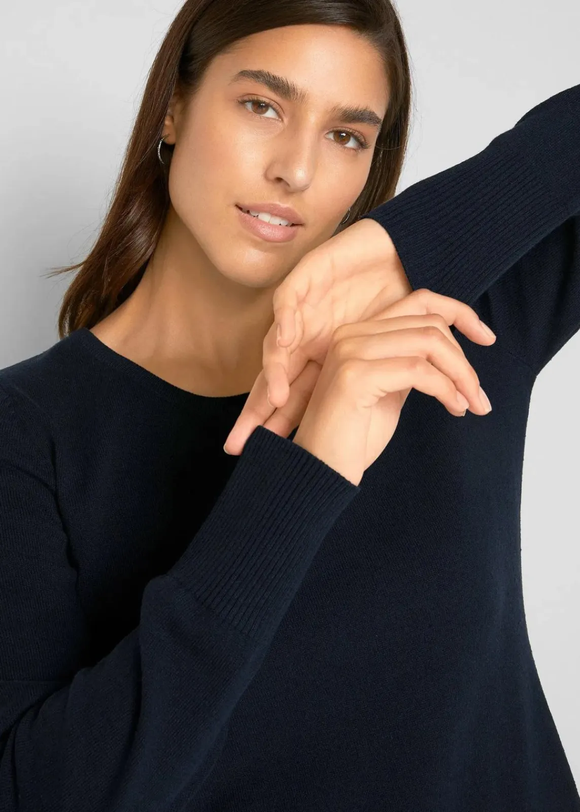 Basic Pullover mit recycelter Baumwolle|bonprix Clearance