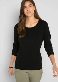 Basic Pullover mit recycelter Baumwolle|bonprix Best