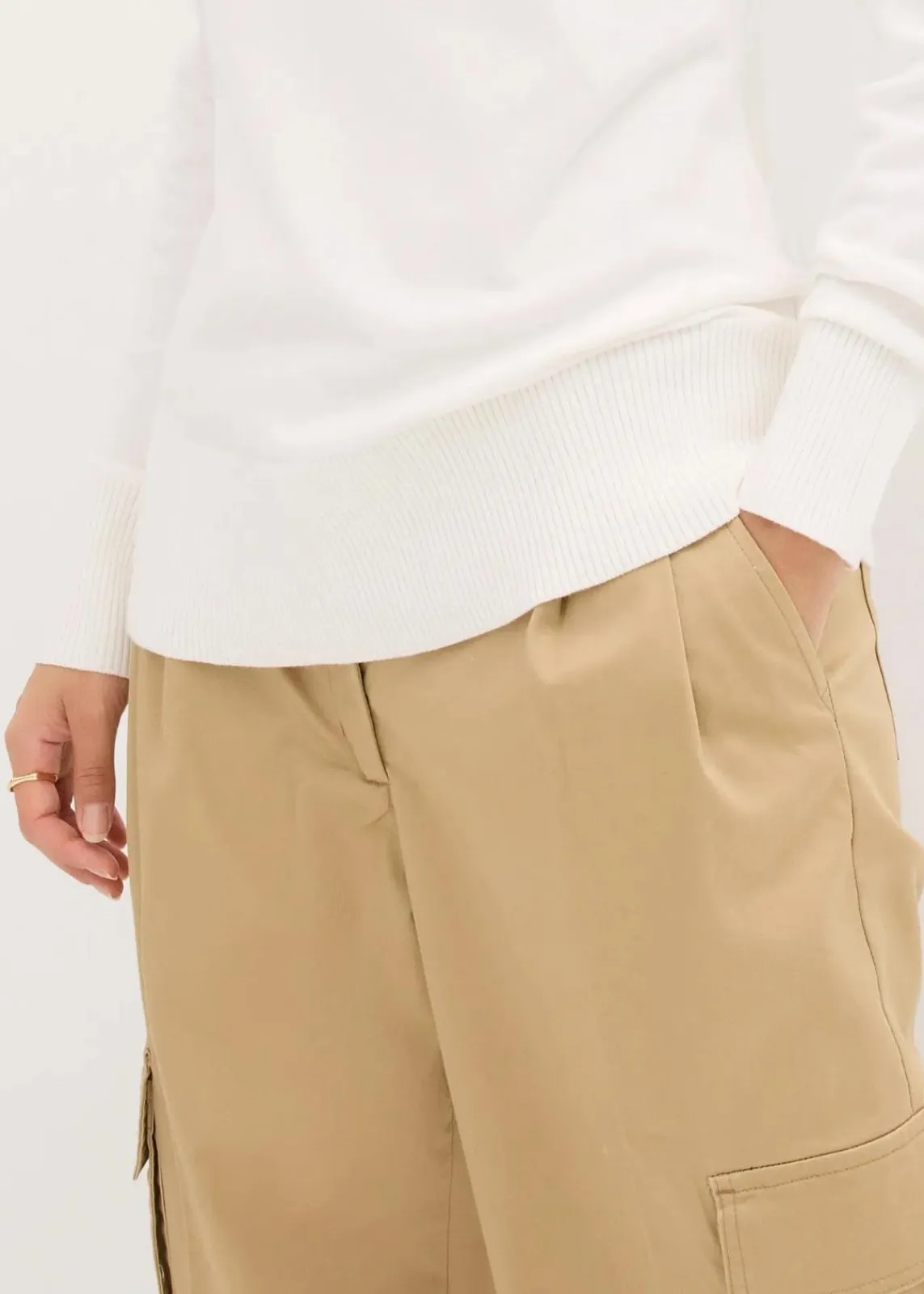 Basic Pullover mit Stehkragen mit recycelter Baumwolle|bonprix Clearance