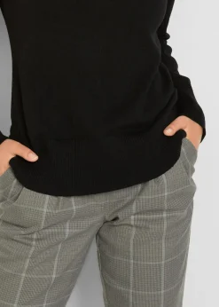 Basic Pullover mit Stehkragen mit recycelter Baumwolle|bonprix Discount