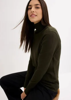 Basic Rollkragenpullover|bonprix New