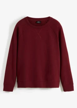 bonprix Sweat|Basics|Basic Sweatshirt ahornrot