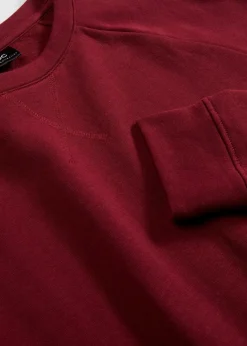 bonprix Sweat|Basics|Basic Sweatshirt ahornrot