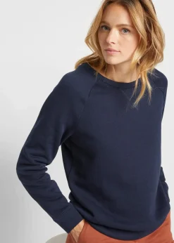 bonprix Sweat|Basics|Basic Sweatshirt dunkelblau