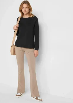 bonprix Sweat|Basics|Basic Sweatshirt schwarz