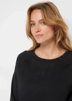 bonprix Sweat|Basics|Basic Sweatshirt schwarz