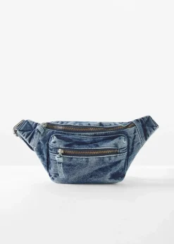 bonprix Taschen|Bauchtasche aus Denim blau denim