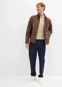 bonprix Große Größen|Anzüge & Sakkos|Baukasten Anzugshose, Relaxed Fit dunkelblau meliert