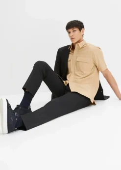 bonprix Große Größen|Anzüge & Sakkos|Baukasten-Anzugshose, Regular Fit schwarz