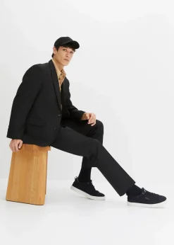 bonprix Große Größen|Anzüge & Sakkos|Baukasten-Sakko, Regular Fit schwarz
