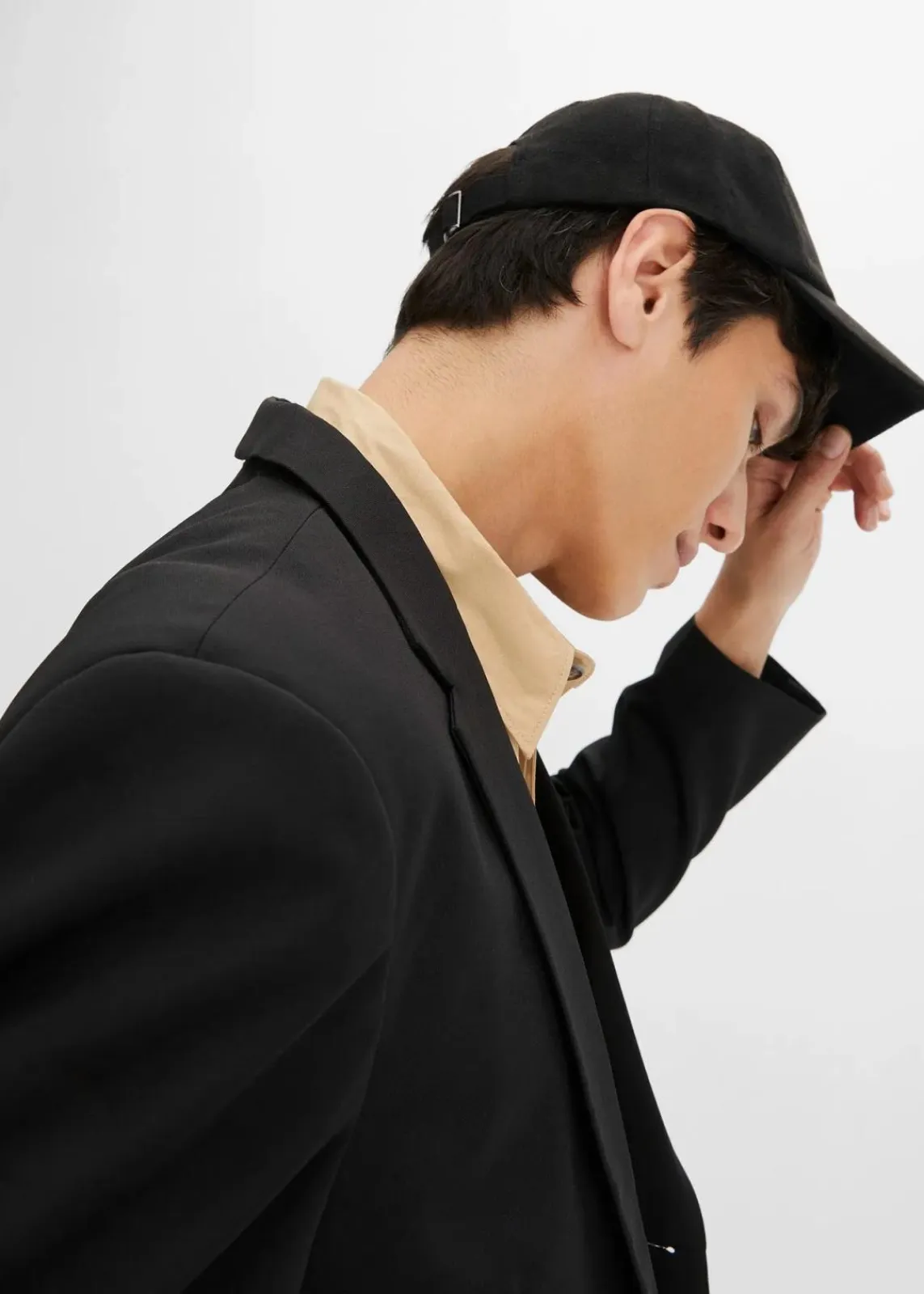 bonprix Große Größen|Anzüge & Sakkos|Baukasten-Sakko, Regular Fit schwarz