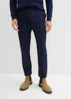 bonprix Große Größen|Anzüge & Sakkos|Baukasten-Schlupfhose, Regular Fit dunkelblau meliert