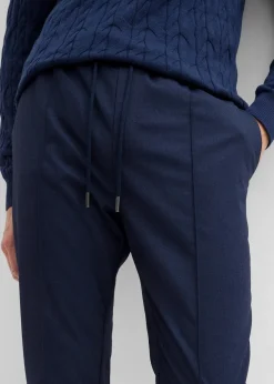 bonprix Große Größen|Anzüge & Sakkos|Baukasten-Schlupfhose, Regular Fit dunkelblau meliert