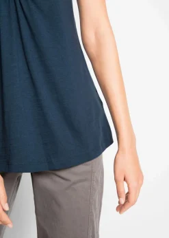 Baumwoll Flammgarn-Shirt, Kurzarm|bonprix Online