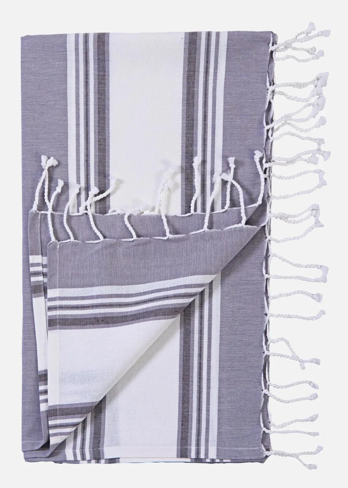 bonprix Handtücher|Baumwoll Hamamtuch grau