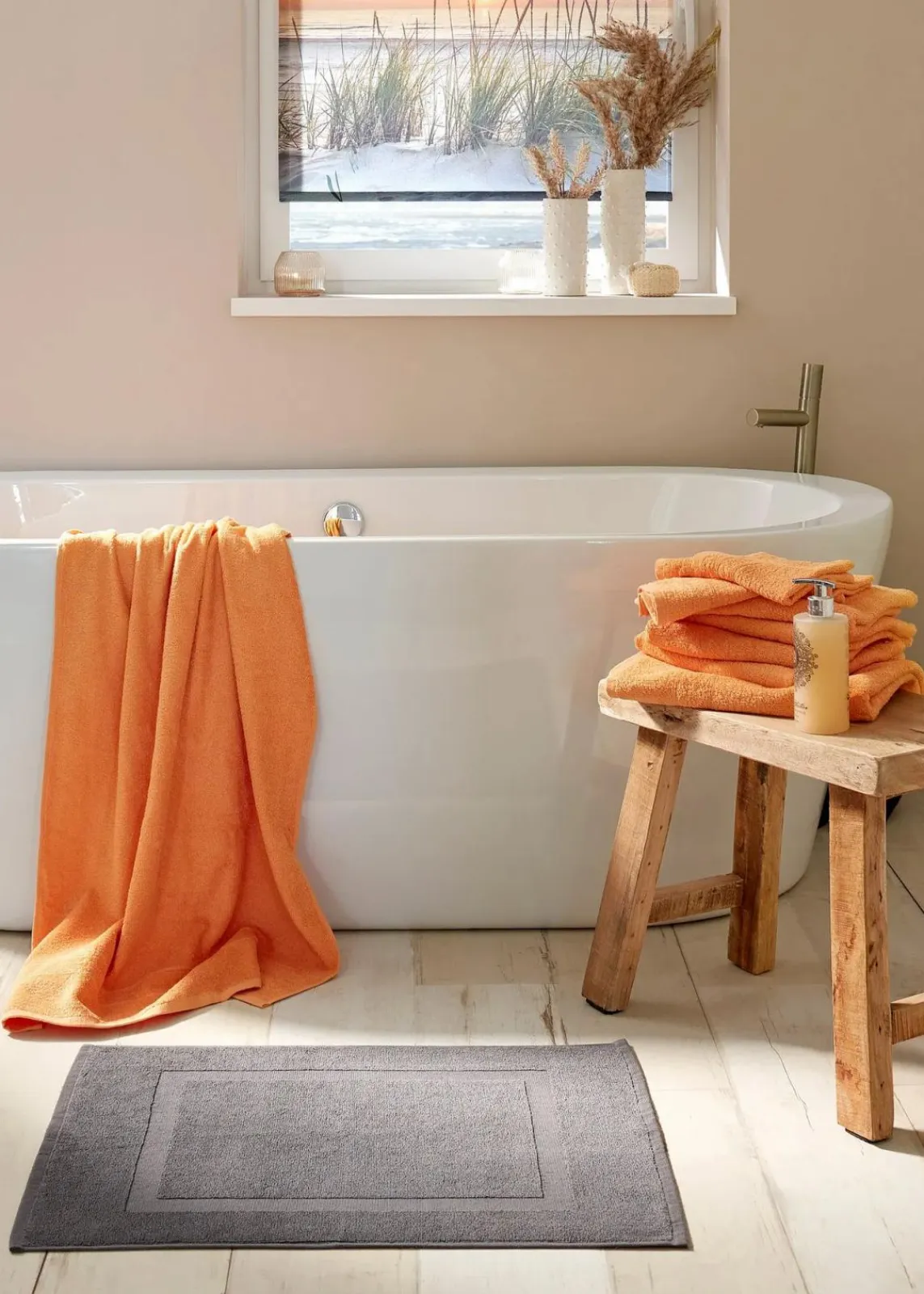 bonprix Badematten|Baumwoll Hotelmatte (2er Pack) anthrazit