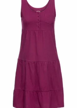Baumwoll Jerseykleid, kurz|bonprix