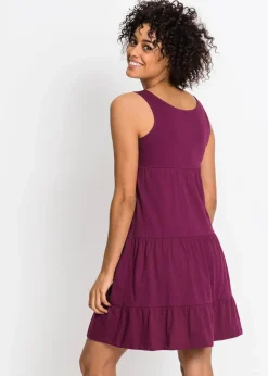 Baumwoll Jerseykleid, kurz|bonprix