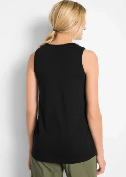 Baumwoll Longtop mit Spitze|bonprix Best