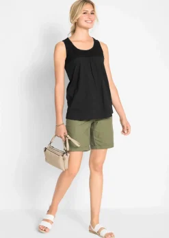 Baumwoll Longtop mit Spitze|bonprix Best