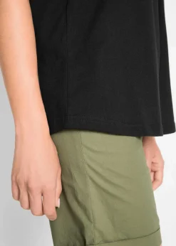 Baumwoll Longtop mit Spitze|bonprix Best