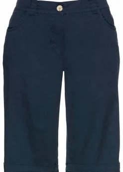 Baumwoll Papertouch-Bermuda mit Bequembund|bonprix Discount