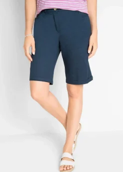 Baumwoll Papertouch-Bermuda mit Bequembund|bonprix Discount