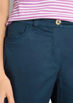 Baumwoll Papertouch-Bermuda mit Bequembund|bonprix Discount