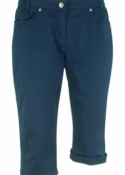 bonprix Bekleidung·Outdoorbekleidung|Bekleidung·Kleider|Baumwoll-Bermuda mit Bequembund dunkelblau