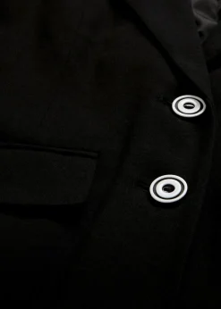 Baumwoll-Blazer mit gestreiften Details|bonprix Online