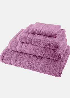 bonprix Handtücher|Baumwollhandtuch in weicher Qualität mauve