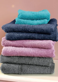 bonprix Handtücher|Baumwollhandtuch in weicher Qualität mauve