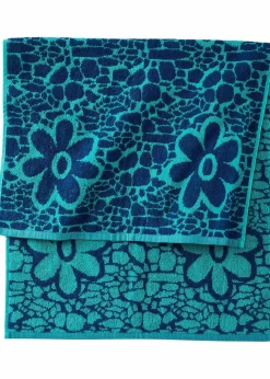Baumwollhandtuch mit Jacquard-Blumen Design|bonprix Clearance